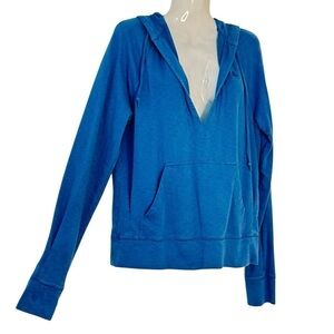 Nike ACG Vintage Drawstring Hoodie Blue Raglan Sleeve Kanga Pocket Size Medium